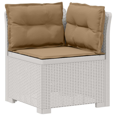 5-osobowa sofa ogrodowa z poduszkami w stylu rattanowym PP