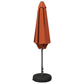 Parasol ogrodowy z podstawą 230 x 230 cm Poliester Prostokątny