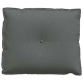 Poduszka na plecy Ciemnoszary 60 x 19 x 50 cm tkanina