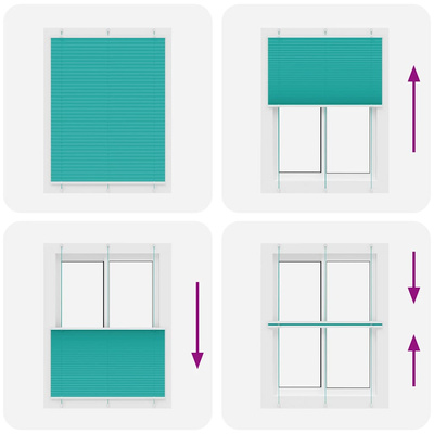 Roleta plisowana Zielony Benzyna 110x150cm Szerokość tkaniny