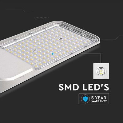 30W Lampa uliczna LED z regulowanym uchwytem / Chip SAMSUNG / Barwa:6500K / Obudowa: Szara
