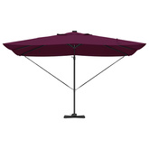 Parasol plażowy Z blokadą Bordeaux Czerwony 352 x 251 x 265 cm