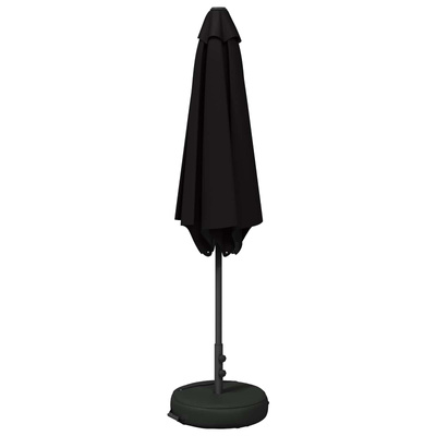 Parasol ogrodowy z podstawą 270 x 270 cm Poliester Prostokątny