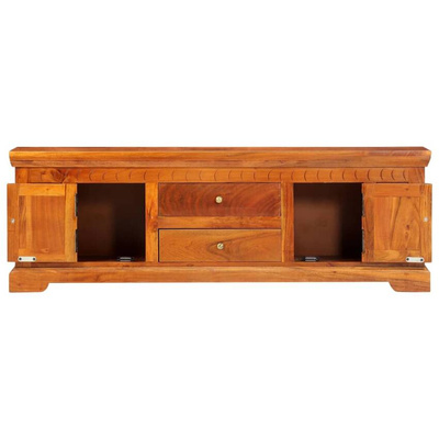 vidaXL Szafka pod TV, 119x30x40 cm, lite drewno akacjowe