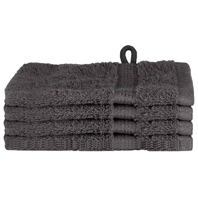 Ręcznik Gościnny SOLUND 4 szt. Antracyt 15 x 21 cm 550 gsm