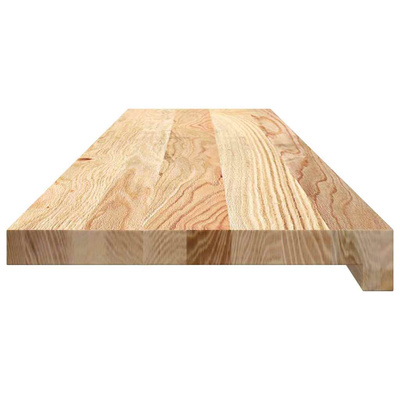 Stopnie schodowe, 8 szt., surowe 110x30x2 cm lite drewno dębowe