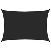 Żagiel przeciwsłoneczny, 160 g/m?, czarny, 5x7 m, HDPE