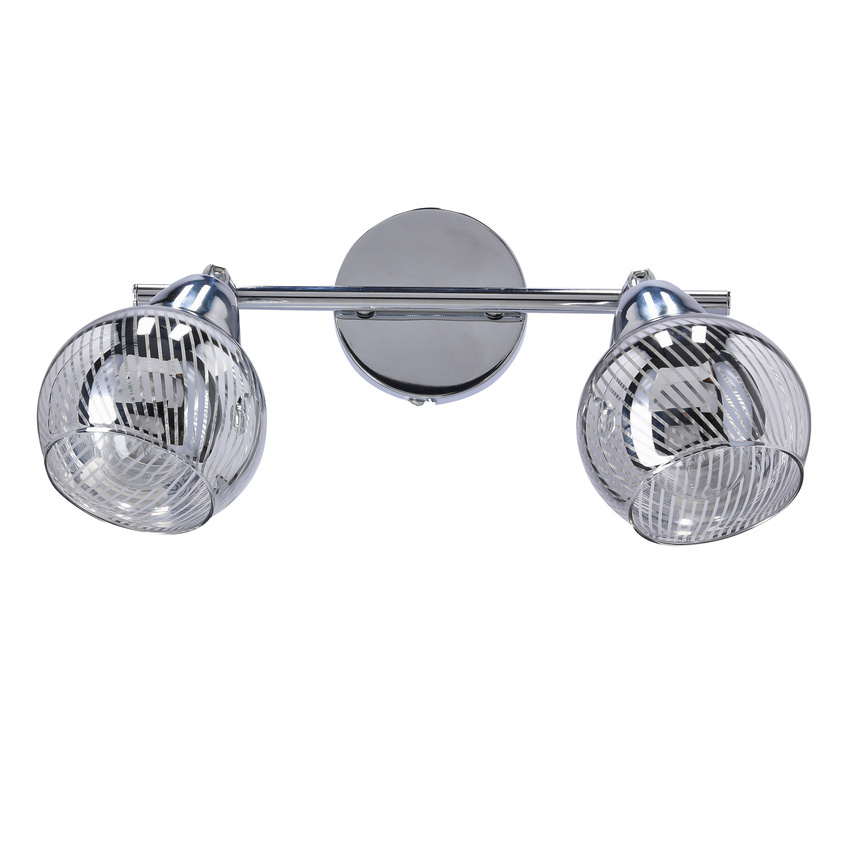 WIRGINIA LAMPA SUFITOWA LISTWA CHROM E14 KLOSZ LUSTRZANY 92-14016