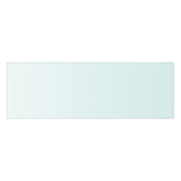 Półka szklana, bezbarwny panel, 60x20 cm