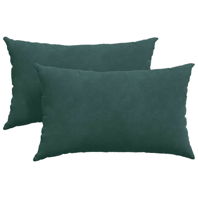 Poduszki na sofę 2 pcs Ciemnozielony 50 x 30 cm