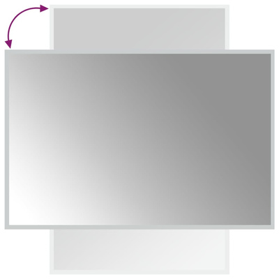 vidaXL Lustro łazienkowe z LED, 60x90 cm