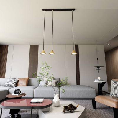 Lampa wisząca ELIT 3 BL GOLD