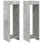 Stojak na rośliny 2 szt. Betonowy Szary 30 x 30 x 100 cm