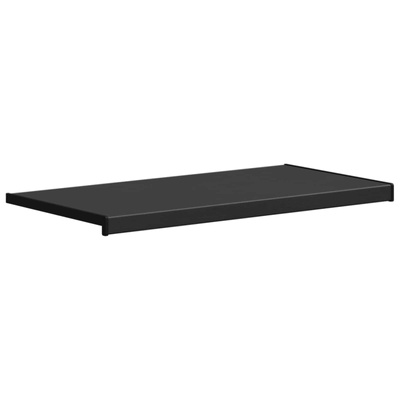 Parapet okienny Czarny z rysunkiem drewna 60 x 40 x 4,5 cm PVC