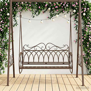 Huśtawka Stal 112 x 60 x 126,5 cm Antyk Brązowy