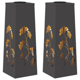 Słoneczna LED lampa na ścieżkę 2 pcs Czarny