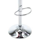 Stołki barowe, 2 szt., białe, sztuczna skóra