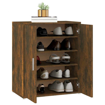 Szafki na buty 60 x 35 x 70 cm Dąb wędzony 6 przegród na buty