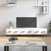 vidaXL Szafka pod TV, biała, 150x36x30 cm, materiał drewnopochodny wariant 7