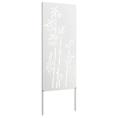 Ekran zapewniający prywatność w ogrodzie Biały 50 x 140 cm