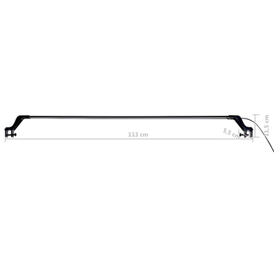 Lampa LED do akwarium, z zaciskami, 115-130 cm, niebiesko-biała