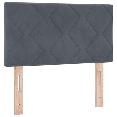 Zagłówek Ciemnoszary 80 cm Aksamit