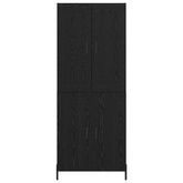Highboard 2 szt. Czarny Dąb 69,5 x 34 x 180 cm