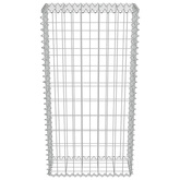 Ściana gabionowa, stal galwanizowana, z pokrywą, 50x20x100 cm