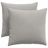 Poduszki na sofę 2 pcs Jasnoszary 45 x 45 cm tkanina