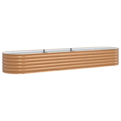 Podniesiony grządka Brązowy 320 x 80 x 44 cm Stal