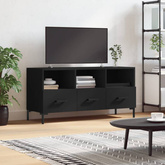 Szafka pod TV, czarna, 102x36x50 cm, materiał drewnopochodny vidaXL