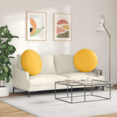Poduszki na siedziska 2 pcs Jasnożółty ? 80 cm