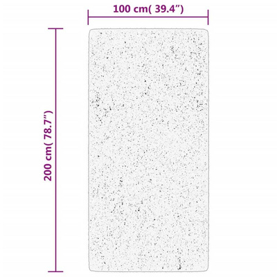 vidaXL Dywan ISTAN z długim runem, połyskujący, antracytowy 100x200 cm