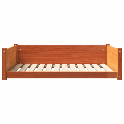 vidaXL Legowisko dla psa, woskowy brąz, 105,5x75,5x28 cm, sosnowe