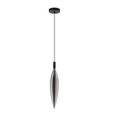 Lampa wisząca Nordic szklana pojedyncza dymiony klosz do jadalni