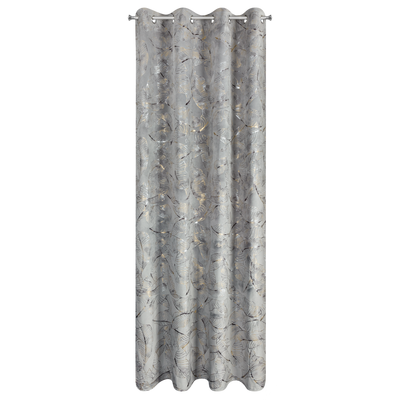 Zasłona Odeta stalowa 135x250