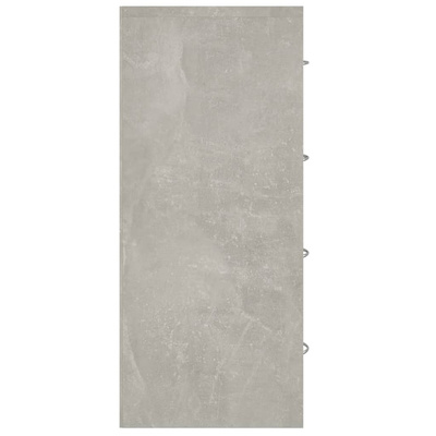 Komoda z 4 szufladami, 60 x 30,5 x 71 cm, szarość betonu
