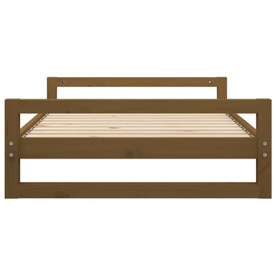 vidaXL Legowisko dla psa, miodowy brąz, 105,5x75,5x28 cm, sosnowe