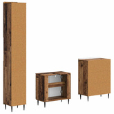 Zestaw szafek łazienkowych w 3 częściach ZWOLLE Stare drewno