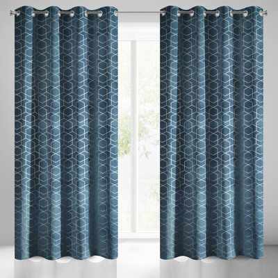 Zasłona Mandi granatowa 135x250