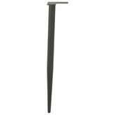 Nogi do stołu konsolowego w kształcie stożka 4 szt. Antracyt 72-73 cm Stal