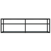 vidaXL Szafka pod TV, biały marmur, 140x40x40,5 cm, szkło hartowane