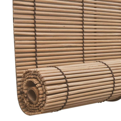 vidaXL Roleta bambusowa, 80 x 220 cm, brązowa