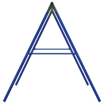 Rama do huśtawki ogrodowej, z 4 haczykami, niebieska, stal