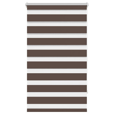 Roleta Zebra 70,9x120 cm Szerokość tkaniny 66,7 cm kawa