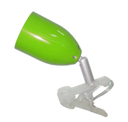 Lampka nocna Clip zielona LED z klipsem
