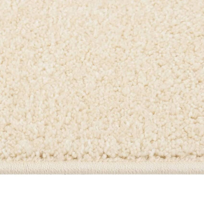 vidaXL Dywan z krótkim runem, 140 x 200 cm, kremowy