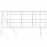 Ogrodzenie Euro 0,6 x 10 m Żelazo pokryte PVC Szary