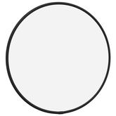 vidaXL Lustro ścienne, czarne, Ø 30 cm, okrągłe
