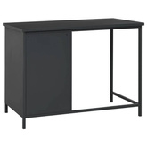 vidaXL Industrialne biurko z szufladami, antracyt, 105x52x75 cm, stal